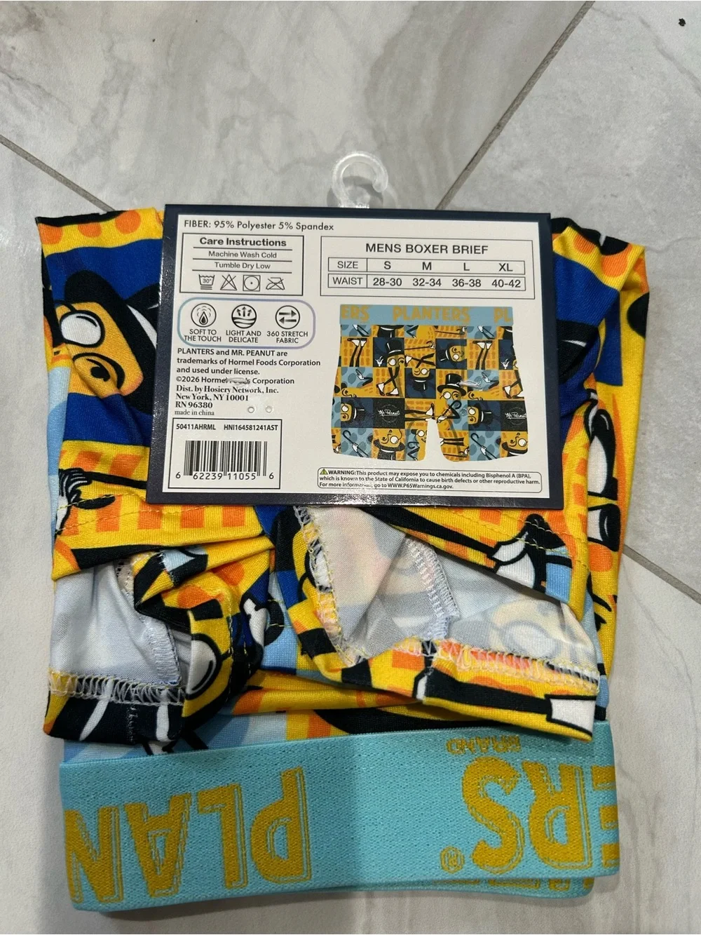 Planters Peanuts mens boxer briefs
